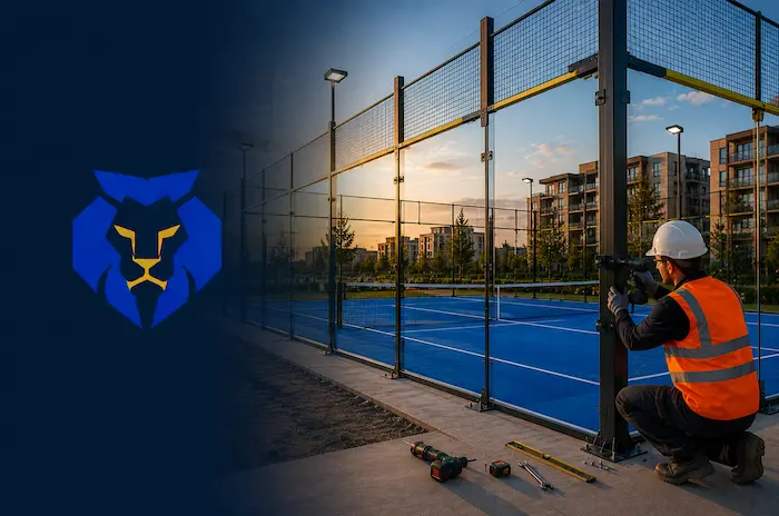 პადელის კორტის მოწყობა